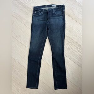 AG Adriano Goldschmied Dark Indigo Straight Leg Jeans - 26R
